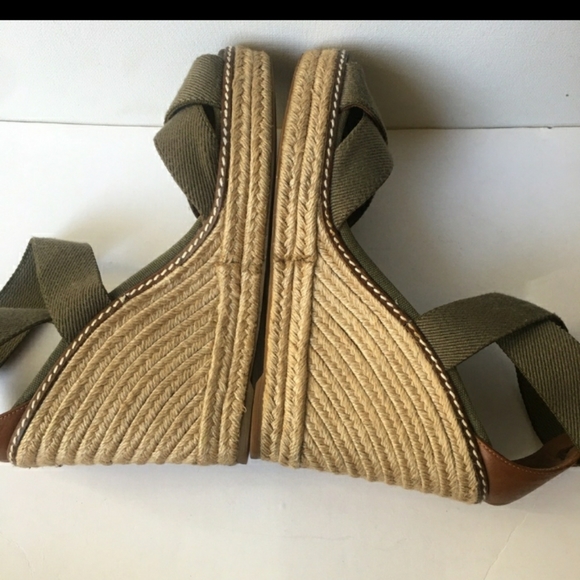 Authentic Tory Burch Wedge Espadrilles size 9 - Picture 8 of 10